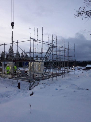 Byggställningar nyproduktion